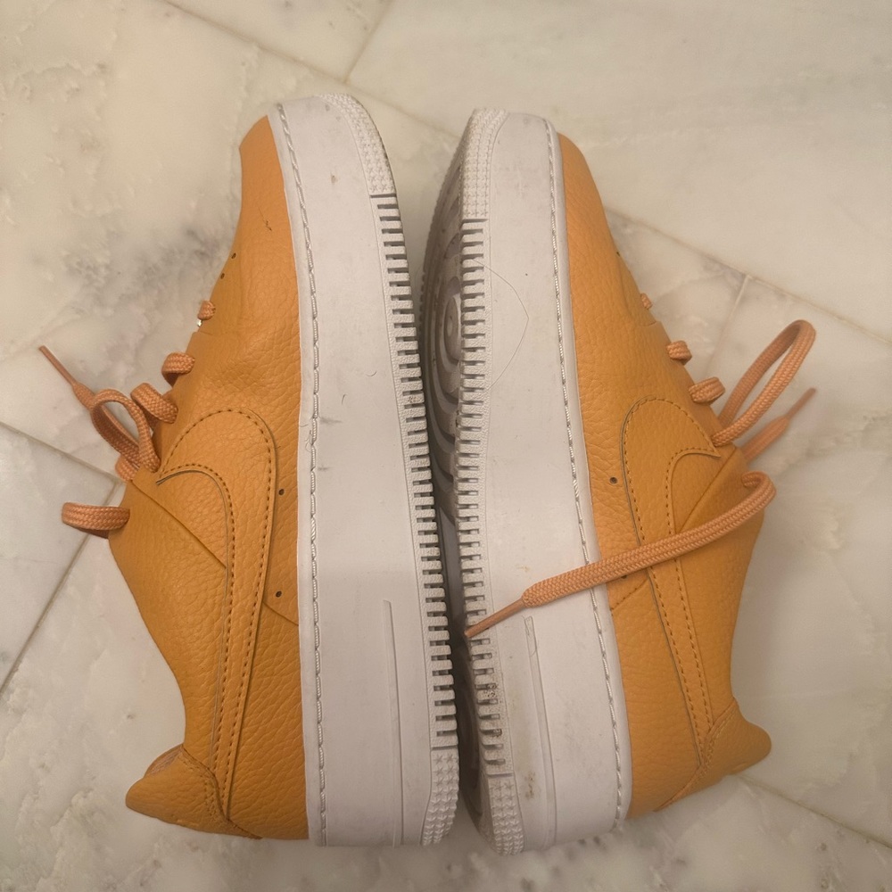 Orange Air Force ones